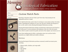 Tablet Screenshot of henningwatches.com